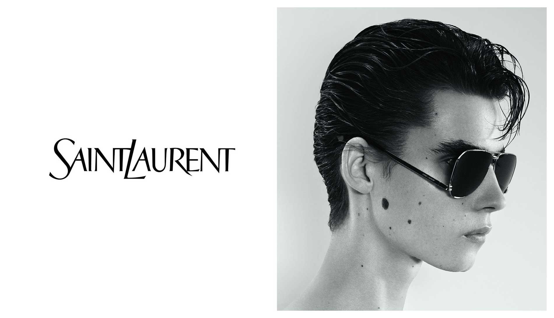 Saint Laurent banner bij Optiek De Beenhouwer